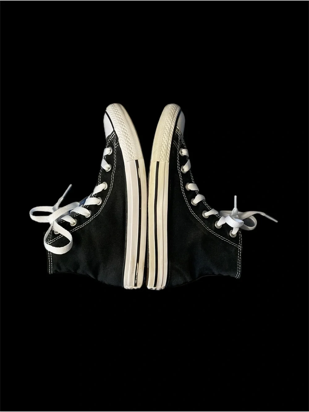 Converse Chuck Taylor All Star Youth 2 Black Hi Top Sneaks Slip on Unisex